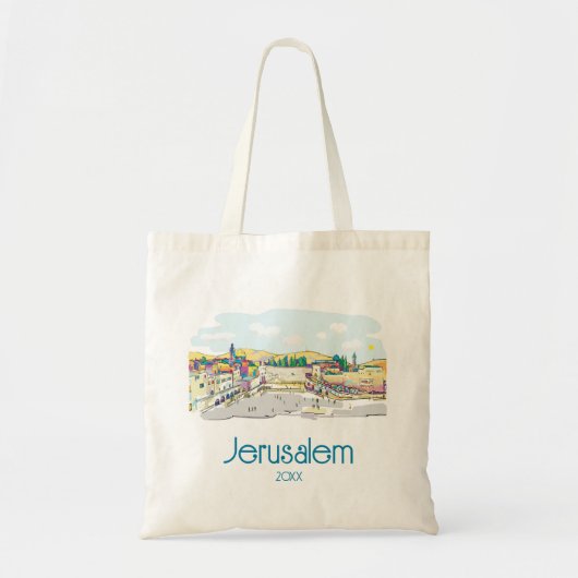 Jerusalem Custom Tote Bag Tragetasche (Vorne)