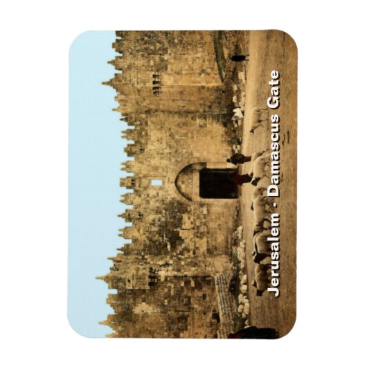Jerusalem - Damaskus Gate Magnet (Vertikal)