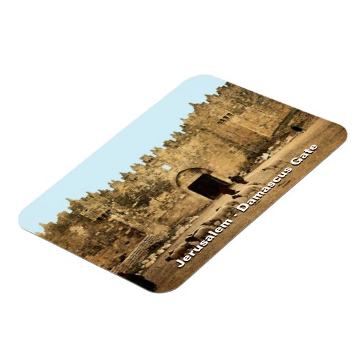 Jerusalem - Damaskus Gate Magnet (Linke Seite)