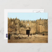 Jerusalem - Damaskus Gate Postkarte (Vorne/Hinten)