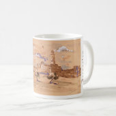 Jerusalem David Old City Wasserfarbenmalerei ART Kaffeetasse (VorderseiteRechts)