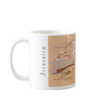 Jerusalem David Old City Wasserfarbenmalerei ART