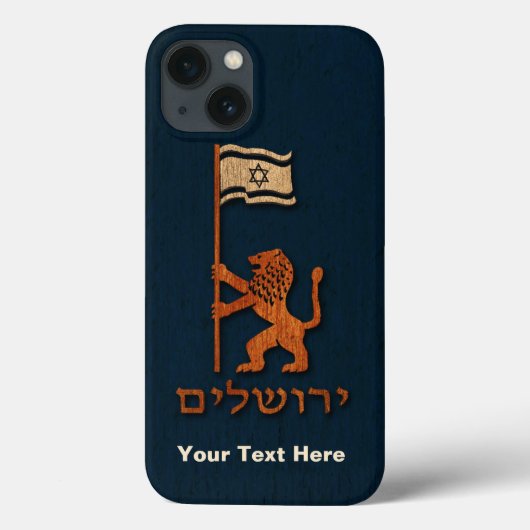 Jerusalem Day Lion With Flag Case-Mate iPhone Hülle (Rückseite)