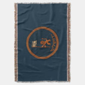 Jerusalem Day Löwe mit Fahne Decke (Vorderseite Vertikal)