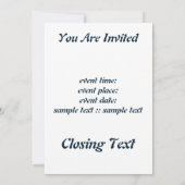 Jerusalem Day Löwe mit Fahne Einladung (Rückseite)