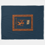 Jerusalem Day Löwe mit Fahne Fleecedecke (Vorderseite (Horizontal))