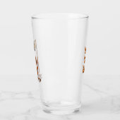 Jerusalem Day Löwe mit Fahne Glas (Links)