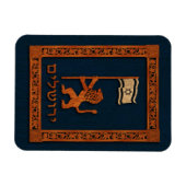 Jerusalem Day Löwe mit Fahne Magnet (Horizontal)