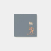 Jerusalem Day Löwe mit Fahne Post-it Klebezettel (Vorderseite)