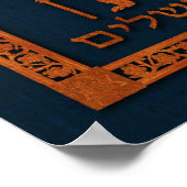 Jerusalem Day Löwe mit Fahne Poster (Ecke)