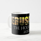 Jerusalem, die heilige Stadt Schwarz Kaffeetasse (Vorderseite Links)