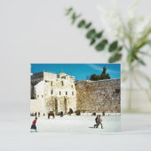 Jerusalem, die Western-Mauer Postkarte (Stehend Vorderseite)