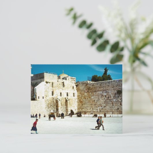Jerusalem, die Western-Mauer Postkarte (Stehend Vorderseite)
