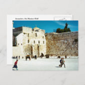 Jerusalem, die Western-Mauer Postkarte (Vorne/Hinten)
