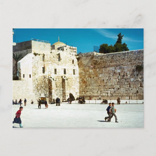 Jerusalem, die Western-Mauer Postkarte (Vorderseite)