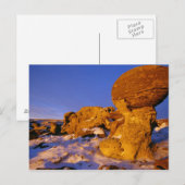 Jerusalem-Felsen im Winter bei Süßgras Postkarte (Vorne/Hinten)