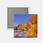 Jerusalem Felsen im Winter bei Sweetgras Magnet (Vorderseite/Rückseite)