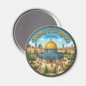 Jerusalem Felsendom Israel Magnet (Vorderseite/Rückseite)