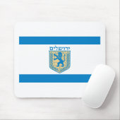 Jerusalem-Flagge Mousepad (Mit Mouse)