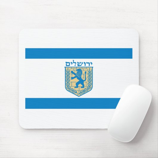 Jerusalem-Flagge Mousepad (Mit Mouse)