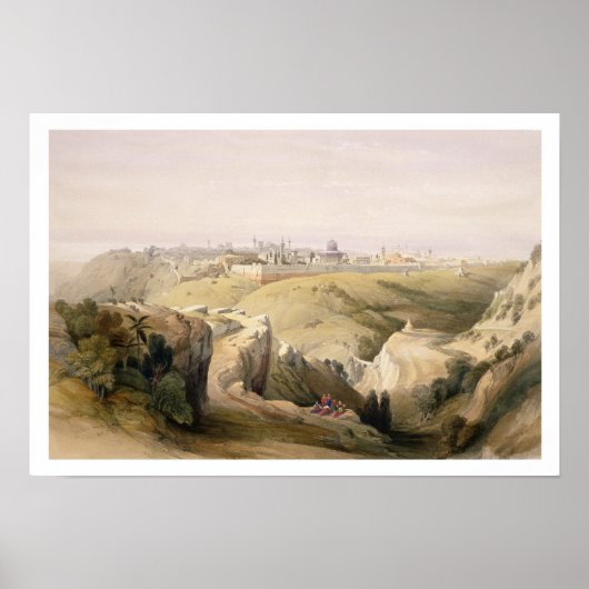 Jerusalem from the Mount of Olives, April 8th 1839 Poster (Vorne)