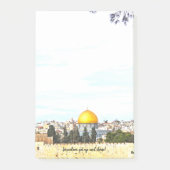 Jerusalem, get up and shine! -  post-it klebezettel (Vorderseite)