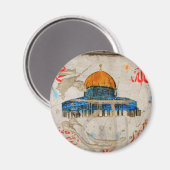 Jerusalem Graffiti Magnet (Vorderseite/Rückseite)