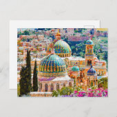 Jerusalem, Heilige Stadt Postkarte (Vorne/Hinten)