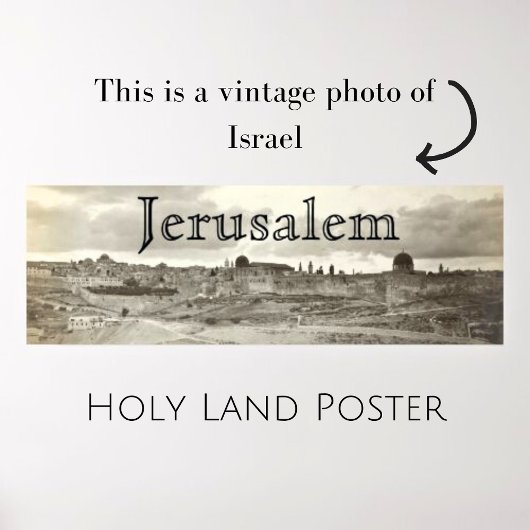 Jerusalem Heiliges Land Foto Poster