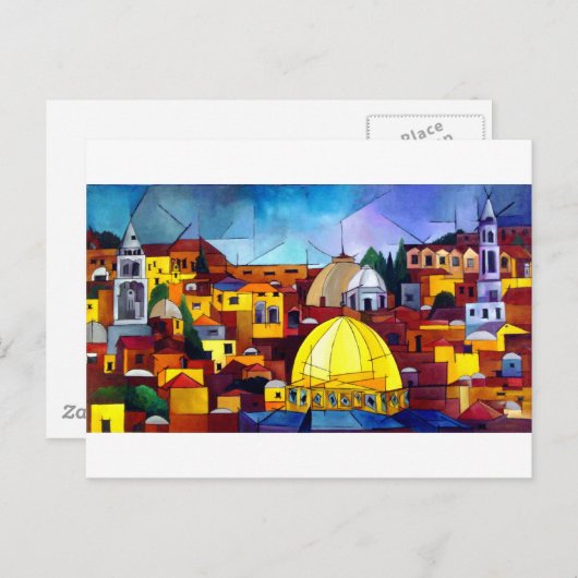 JERUSALEM HERART POSTKARTE (Vorne/Hinten)