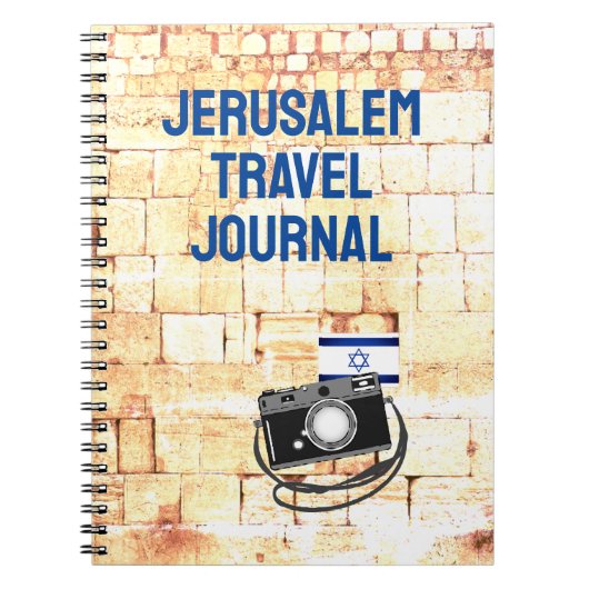 Jerusalem Holyland Travel Journal Add Fotos Notizblock (Vorderseite)
