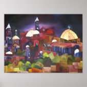 Jerusalem in der Nacht Poster (Vorne)