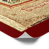 Jerusalem in Kreuzfahrerzeit Illustriertes Manuskr Poster (Ecke)