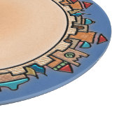 Jerusalem in letzter Judaika Glas serviert und Schneidebrett (Ecke)