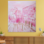 Jerusalem in Pink and Gold canvastavla Leinwanddruck (Insitu (Wohnzimmer))