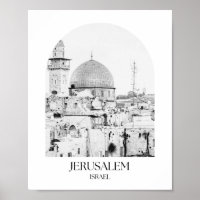 Jerusalem Israel Arch Foto Print