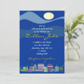 Jerusalem Israel Bar Bat Mitzvah Einladung (Stehend Vorderseite)