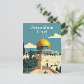 Jerusalem, Israel - Ikonische Kunst Postkarte (Stehend Vorderseite)