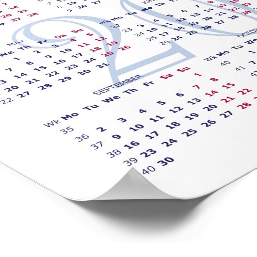 Jerusalem, Israel. Kalender 2024 Poster (Ecke)