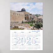 Jerusalem, Israel. Kalender 2025 Poster (Vorne)