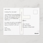 Jerusalem Israel mit der Kirche des Heiligen Sepul Postkarte (Rückseite)