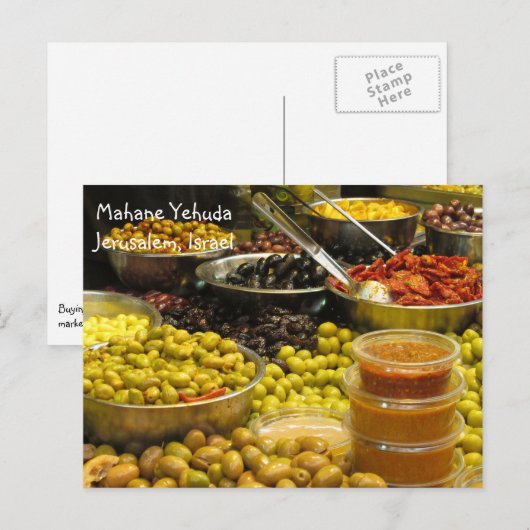 Jerusalem Israel Postkarte (Vorne/Hinten)