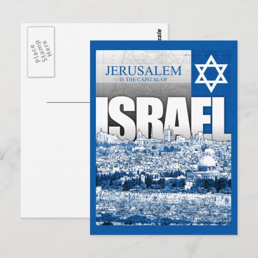 Jerusalem, Israel Postkarte (Vorne/Hinten)