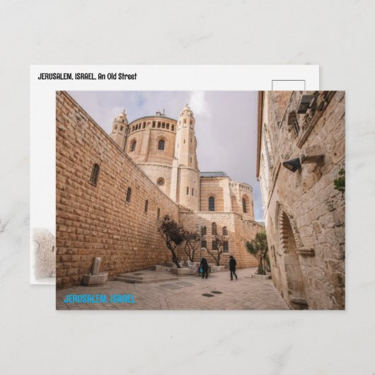 JERUSALEM, ISRAEL POSTKARTE (Vorne/Hinten)