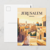 Jerusalem Israel Postkarte (Vorne/Hinten)