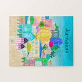 Jerusalem Israel Reiseplakatpuzzle Puzzle (Horizontal)