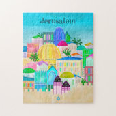 Jerusalem Israel Reiseplakatpuzzle Puzzle (Vertikal)