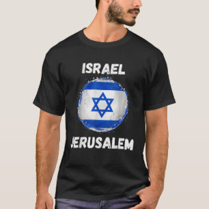 Jerusalem Israel Retro Vintag Sport Israelische Fl T-Shirt