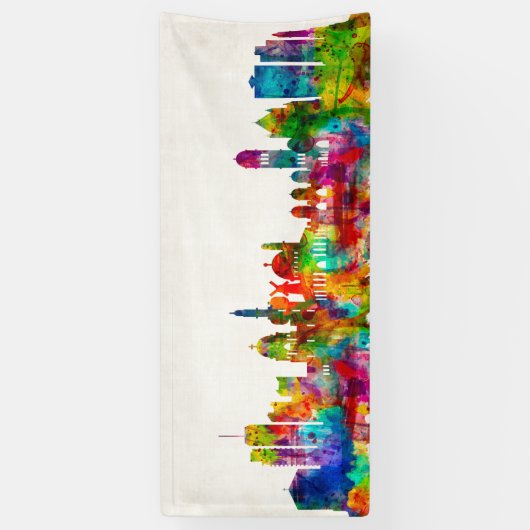 Jerusalem Israel Skyline Banner (Vertikal)
