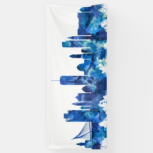 Jerusalem Israel Skyline Banner (Vertikal)